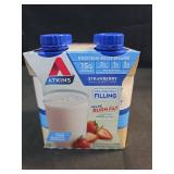 ATKINS STRAWBERRY SHAKE, 4-11OZ SHAKES