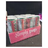 Simply POP Prebiotic Soda Strawberry Cans, 12 fl oz, 12 Pack