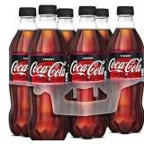 Coca-Cola Cherry Zero Bottles, 16.9 fl oz, 6 Pack