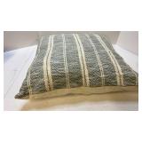 Striped Gray and Cream Decorative Pillow - Retail: $25 Striped Gray and Cream Decorative Pillow - Retail: $25