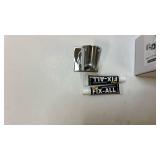 YDmeet Polished Shower Head Holder with Fix-All Adhesive - Retail: $15 YDmeet Polished Shower Head Holder with Fix-All Adhesive - Retail: $15