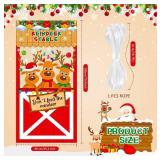 Reindeer Stable Door Cover with Hanging Rope - Retail: $15 Reindeer Stable Door Cover with Hanging Rope - Retail: $15