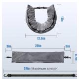 Stuffable Travel Pillow for Extra Luggage, Velvet Travel Neck Pillow with Adjustable Neck Size, Fits About 6 T-Shirts Travel Essentials Multifunctional Sleeping Rest Cushion - Retail: $24 Stuffable Travel Pillow for Extra Luggage, Velvet Travel Neck Pillow with Adjustable Neck Size, Fits About 6 T-Shirts Travel Essentials Multifunctional Sleeping Rest Cushion - Retail: $24