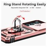 SunStory Phone Case for Samsung Galaxy S23 Plus Case with HD Screen Protector & Kickstand & Slide Camera Cover,[ Military-Grade ] Phone Case for Galaxy S23 Plus 6.6\',Rosegold - Retail: $12