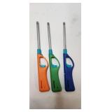 Multi-Color Utility Lighters Set Refillable - Retail: $6 Multi-Color Utility Lighters Set Refillable - Retail: $6