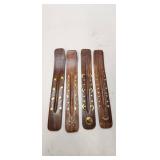 Wooden Celestial Incense Holder Set of 4 - Retail: $15 Wooden Celestial Incense Holder Set of 4 - Retail: $15