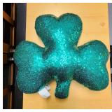 20in Green 3Leaf Clover Sequin Plush - Retail: $15 20in Green 3Leaf Clover Sequin Plush - Retail: $15