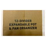 12-Divider Expandable Pot & Pan Organizer Rack - Retail: $25 12-Divider Expandable Pot & Pan Organizer Rack - Retail: $25
