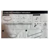 Flexible Curtain Track System with Hooks - Retail: $25 Flexible Curtain Track System with Hooks - Retail: $25