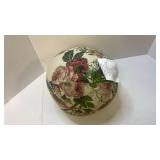 Floral Pattern Fabric Covered Ball - Retail: $12 Floral Pattern Fabric Covered Ball - Retail: $12