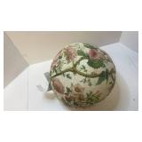 Floral Pattern Fabric Covered Ball - Retail: $12 Floral Pattern Fabric Covered Ball - Retail: $12