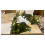 Pre-lit Artificial 9 Foot Garland - Retail: $25 Pre-lit Artificial 9 Foot Garland - Retail: $25