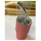 Shot Glasses With Metal Straws - Retail: $15 Shot Glasses With Metal Straws - Retail: $15