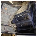 Joyway Luggage Sets 4 Piece with Front Pocket, Expandable Top Opening Suitcase Set, PC Hardside Carry on Suitcase with Spinner Wheels and TSA Lock (Blue)