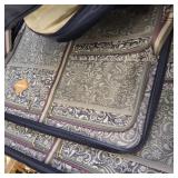 Joyway Luggage Sets 4 Piece with Front Pocket, Expandable Top Opening Suitcase Set, PC Hardside Carry on Suitcase with Spinner Wheels and TSA Lock (Blue)