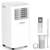 ROVSUN 10000 BTU Portable Air Conditioner with Remote Control, 3-in-1 Room AC Unit, Fan & Dehumidifier with Digital Display, 24H Timer & Installation Kits for Home Office Dorm