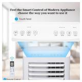 ROVSUN 10000 BTU Portable Air Conditioner with Remote Control, 3-in-1 Room AC Unit, Fan & Dehumidifier with Digital Display, 24H Timer & Installation Kits for Home Office Dorm