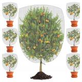 6-Pack 3.3ft x 2.3ft Drawstring Fruit Protection Bags and Garden Netting Covers, Ideal for Tomato Barrier, Vegetable and Flower Plants