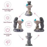 Cat Statues for Bird Bath: Outdoor Sculptures for Garden Lawn Patio Yard Balcony Porch - Unique Gifts for Mother Grandma Women