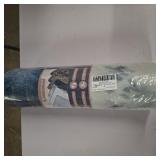 QIYI Floor Comfort Mat 1 Piece Kitchen Rug PVC Leather Waterproof Oil Proof Non Skid Laundry Ergonomic Standing Mat Anti Fatigue Foam Padded Area Doormat 17" W x 29" L - Blue White Watercolor Mountain