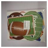 Football Photo Booth Props Kit, 26 Pieces Football Season Photobooth, Game Day Decoration Supplies Gift, Fun Photography Posing Signs, Sport Theme Birthday Party Favors