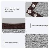 Fence Covering Outdoor Privacy Screen 5ft for Fence   Fence Privacy Screen for Balcony, Yard, Patio, Garden, Zip Ties Included Gray