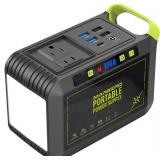 MARBERO Portable Power Station 88Wh Camping Lithium Battery Solar Generator Fast Charging with AC Outlet 120W Peak Power Bank(Solar Panel Optional) for Home Backup Outdoor Emergency RV Van Hunting