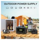 MARBERO Portable Power Station 88Wh Camping Lithium Battery Solar Generator Fast Charging with AC Outlet 120W Peak Power Bank(Solar Panel Optional) for Home Backup Outdoor Emergency RV Van Hunting