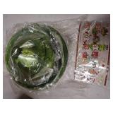 Christmas Candy Dish with Lid, Candy Platter Dish Serving Snack Box Container Decorative Plates for Xmas Holiday Party