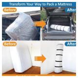 Storage Logic King/Cal-King Foam Mattress Vacuum Bag for Moving, Storage, Vacuum Seal Mattress Bag with Straps