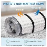 Storage Logic King/Cal-King Foam Mattress Vacuum Bag for Moving, Storage, Vacuum Seal Mattress Bag with Straps