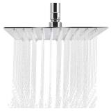 Rainfall Shower Head 10 inch Square, Luxury 304 Stainless Steel High Pressure Rain Waterfall Showerhead Adjustable, Chrome Finish