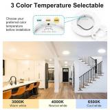 libtit 7 Inch White Flush Mount Ceiling Light, 15W 1500Lm Ceiling Light Fixture,3000K/4000K/6500K Color Selectable,Ultra-Thin Round Ceiling Lighting Fixture for Bedroom Kitchen Pantry Basement