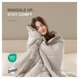 Madison Park Windom Lightweight Down Alternative Blanket with Satin Trim, Color Varies from Stock Photo