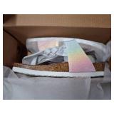 Torotto Boys Girls Cork Footbed Sandals Kids Flip Flops with Adjustable Braided Straps (Toddler/Little Kid/Big Kid), Size 31