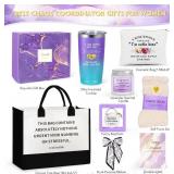 Suhctuptx Retirement Gift for Woman, 2026 Happy Retirement Gift, Funny Retired Gifts for Women for Retirees Teachers Coworker Nurses Mom Grandma Best Cool Farewell Gifts Ideas with Tote Bag Purple