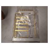 Lolalet Jewelry Organizer Stand, No Assembly Needed Display Storage with Rotating Earring Holder for Necklace Bracelet Rings, Galentines Valentines Gifts Room Dorm Decor for Women Girls -Gold