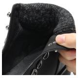 ANJOUFEMME Womens Comfy Hiking Boots-Casual Outdoor Lace up Ankle Booties Work Boots LightWeight Winter Shoes for Walking Trekking, Size: 9 - Color Varies from Stock Photo