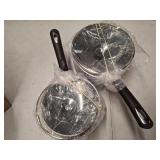 Nonstick Saucepan Set with Lid, Non Stick 2Qt & 3Qt Sauce Pan Set with Glass Lid Small Pot for Home Kitchen