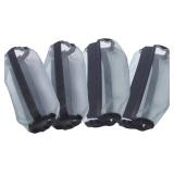 LEAFOREST Loose Fitting Horse Fly Boots Breathable Fine Mesh Leggings Protection Leg Wrap Cover for Reduce Stomping, Stress and Fatigue (Set of 4) (Gray)