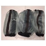 LEAFOREST Loose Fitting Horse Fly Boots Breathable Fine Mesh Leggings Protection Leg Wrap Cover for Reduce Stomping, Stress and Fatigue (Set of 4) (Gray)