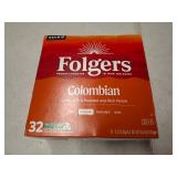 Folgers Colombian Coffee, Medium Roast, Keurig K-Cup Pods, 32 Count Box
