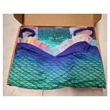 Mermaid Costume Dress for Girls Kids Princess Dress Up Birthday Cosplay Halloween Costumes with Accessories