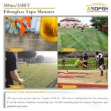 Open Reel Tape Measure 330 Feet, Fiberglass Tape Measure, Yard Measuring Tape Fit for Sports Field, Outdoor, Engineer,Track, Durable Dual-Sided Measuring Reel with Feet and Meters (1/2