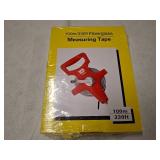 Open Reel Tape Measure 330 Feet, Fiberglass Tape Measure, Yard Measuring Tape Fit for Sports Field, Outdoor, Engineer,Track, Durable Dual-Sided Measuring Reel with Feet and Meters (1/2