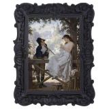 Antique Picture Frames 5x7 Vintage Victorian Ornate Picture Frames with Front Glass Wall Mount and Tabletop Gothic Home Decor Retro Gallery Wall Decor,1 Pack,Black