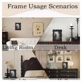 Antique Picture Frames 5x7 Vintage Victorian Ornate Picture Frames with Front Glass Wall Mount and Tabletop Gothic Home Decor Retro Gallery Wall Decor,1 Pack,Black