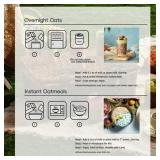 SUNGIVEN High Protein Overnight Oats Meals Low Sugar with Superfoods Health Snacks Breakfast Cereal 7 Flavors 7-Packs 18.5oz