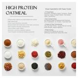 SUNGIVEN High Protein Overnight Oats Meals Low Sugar with Superfoods Health Snacks Breakfast Cereal 7 Flavors 7-Packs 18.5oz