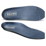 Walkhero Plantar Fasciitis Pain Relief Insoles High Arch Support Orthotic Shoes Inserts, Relieve Flat Feet and Foot Fatigue (Mens 6-6 1/2 | Womens 8-8 1/2, Gray)